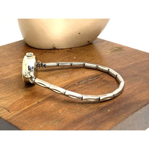 Omega Women's Watch 14k White Gold Case Vintage 70's Swiss Automatic Petite 17mm - Picture 10 of 15